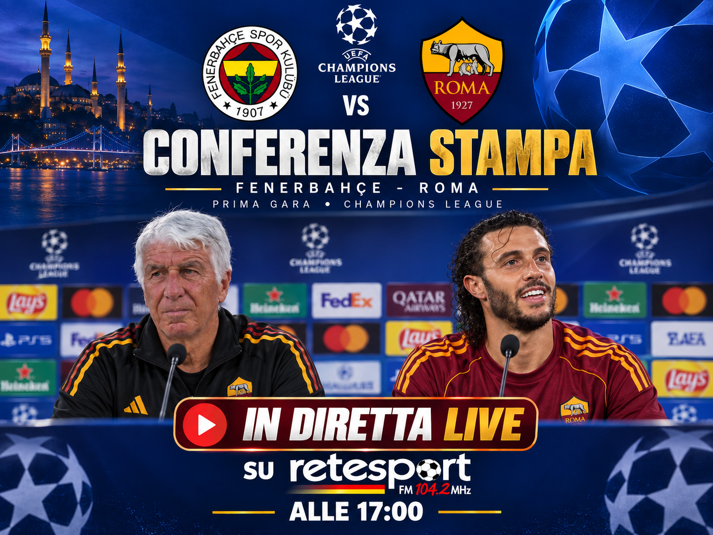 Gasperini and Hermoso to face media ahead of Fenerbahçe trip