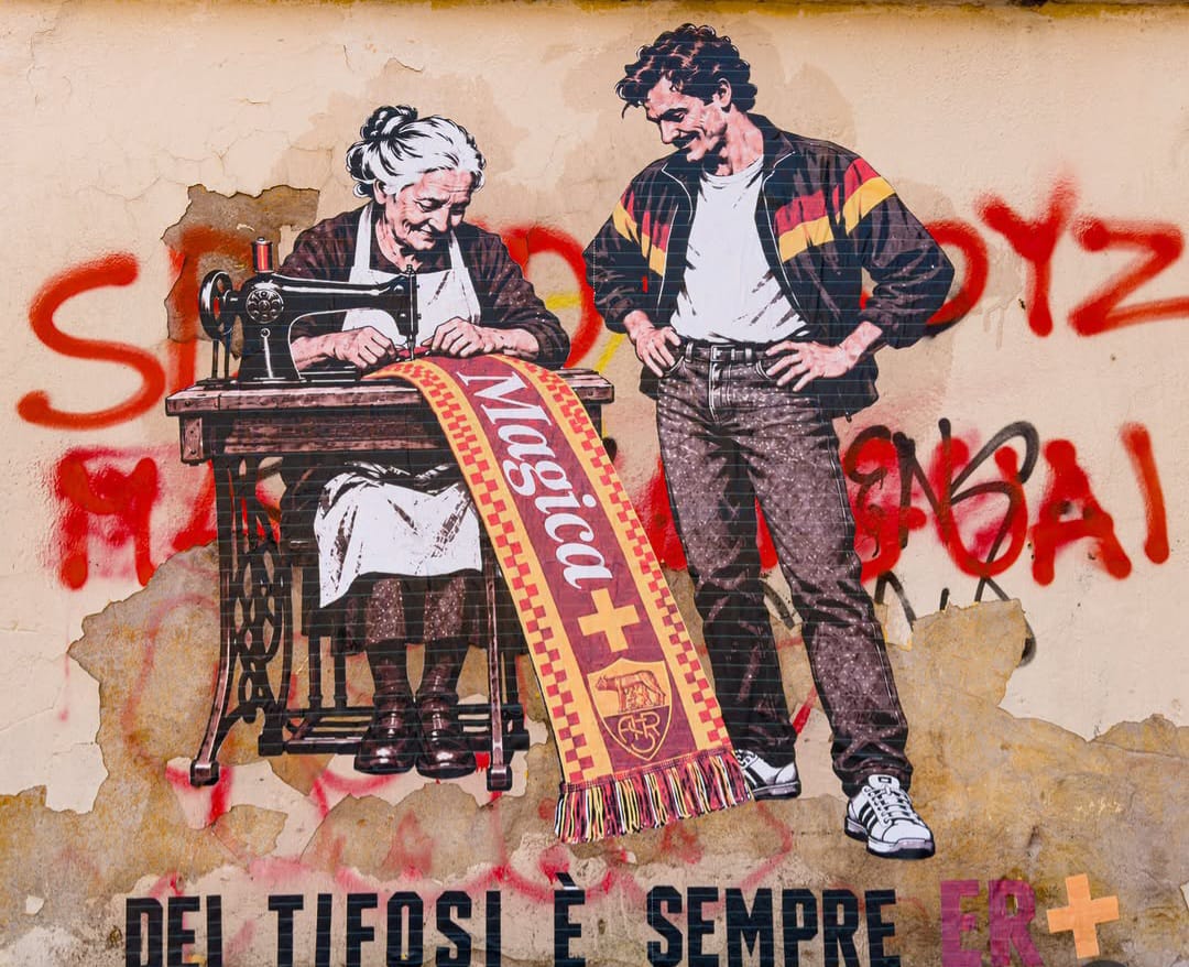 Drugi unveils new Roma mural celebrating the bond between generations of fans