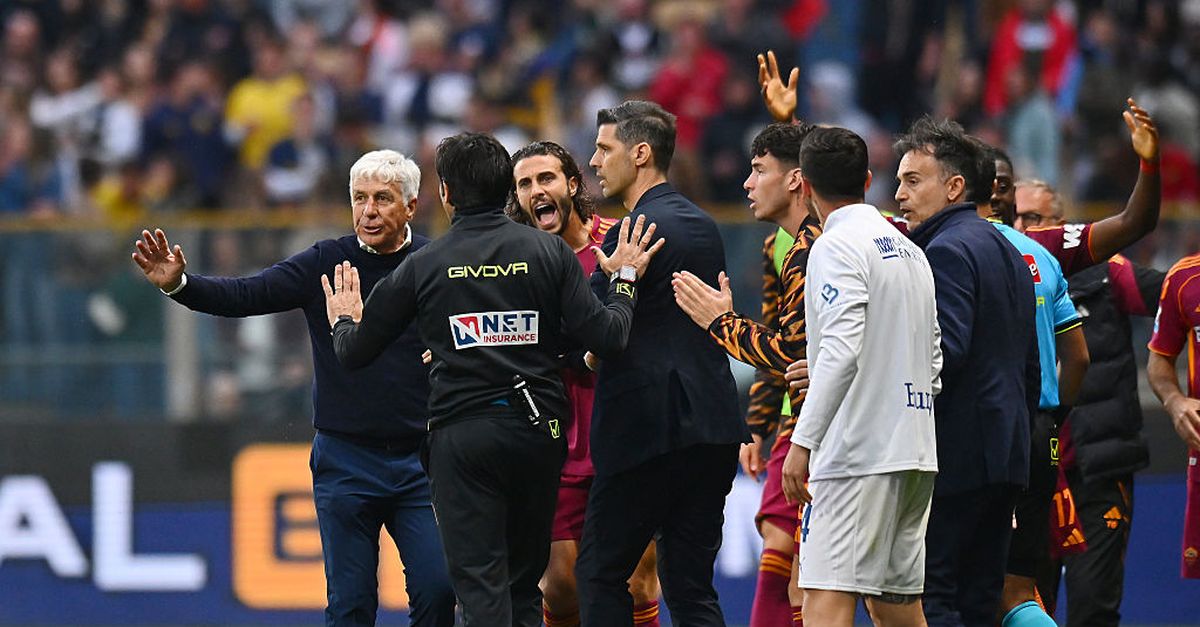 Scuffles erupt after Parma–Roma finale; Ndicka furious as Gasperini restrains Mancini