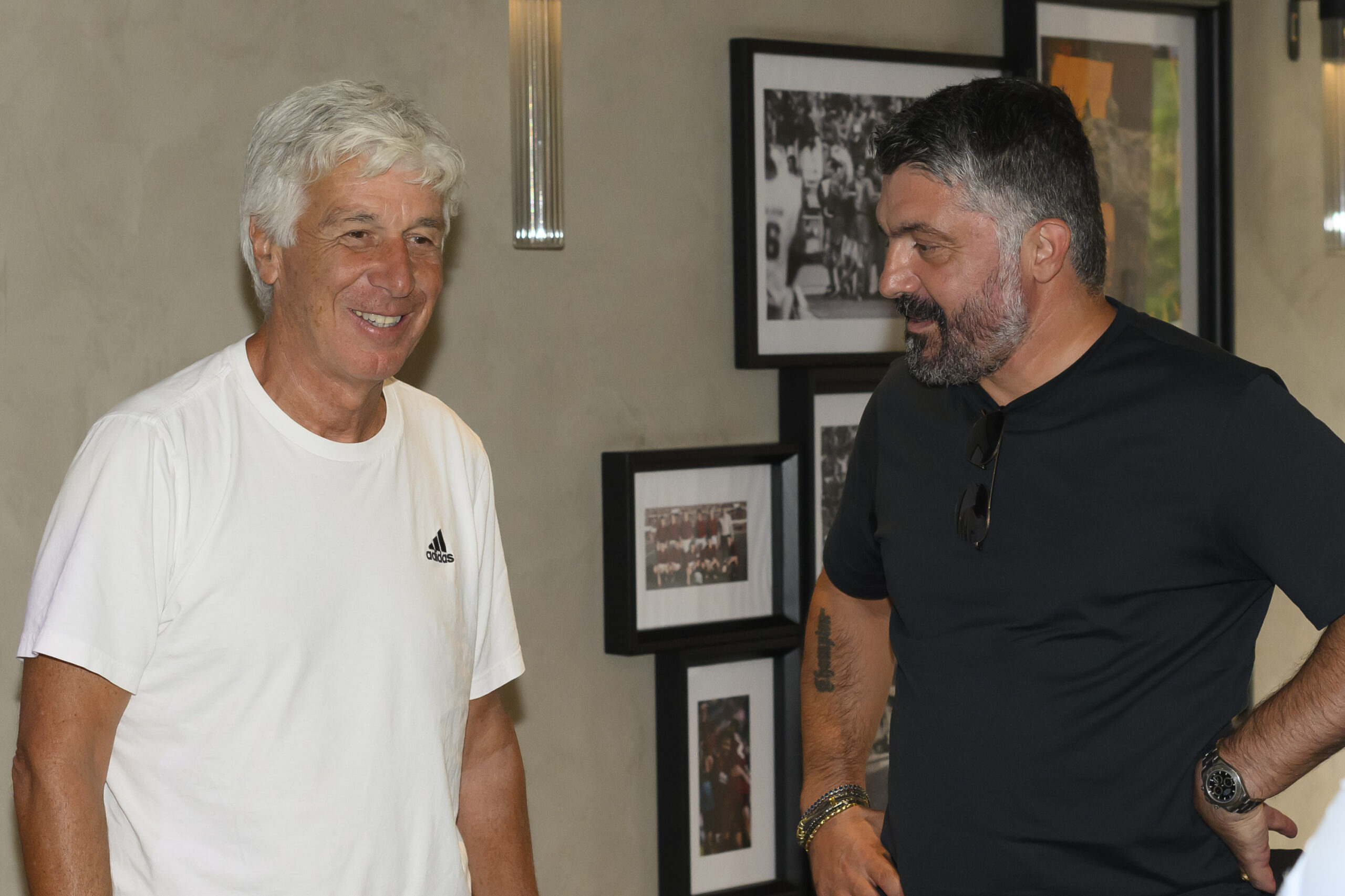Gasperini invites Gattuso to dinner, jokes about derby week timing