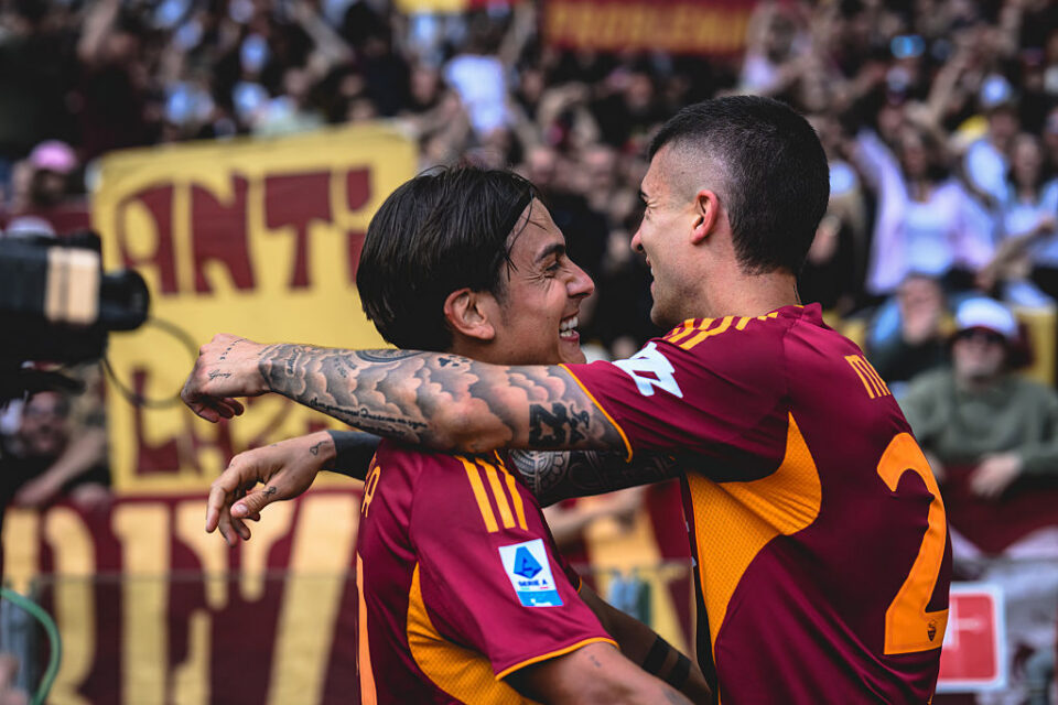 Roma Beat Lazio in Derby to Climb Fourth; Mancini Double, Dybala Shines
