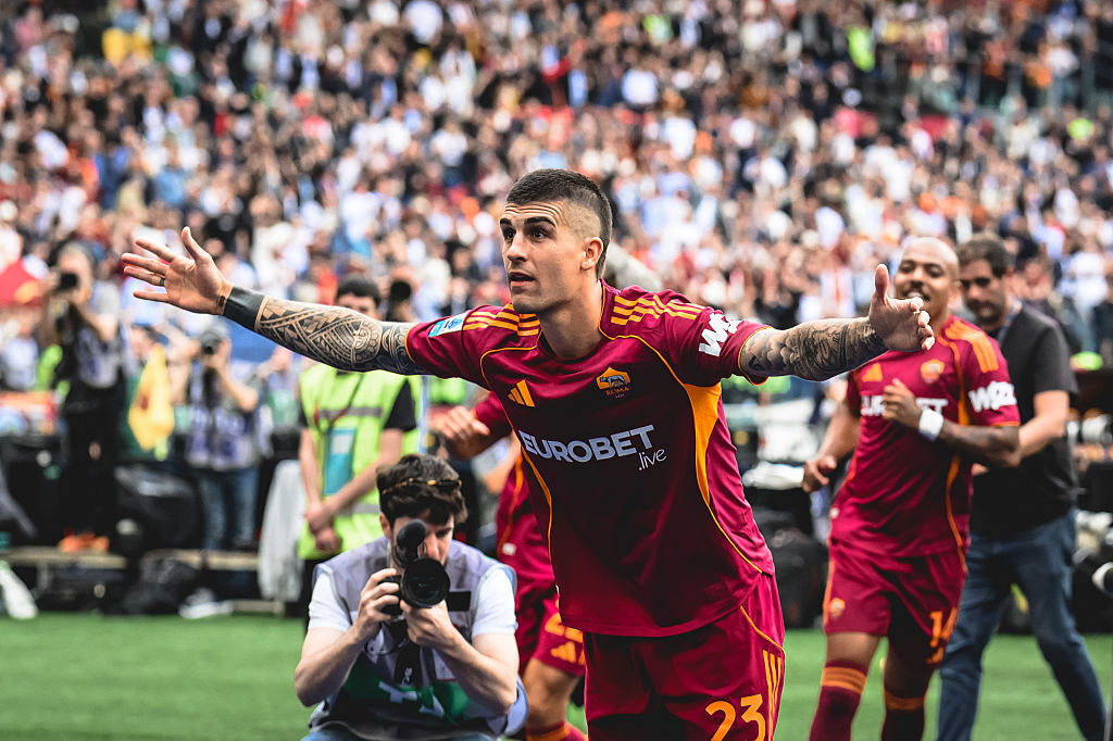 Mancini and Cristante sign new Roma contracts as Pellegrini talks stall