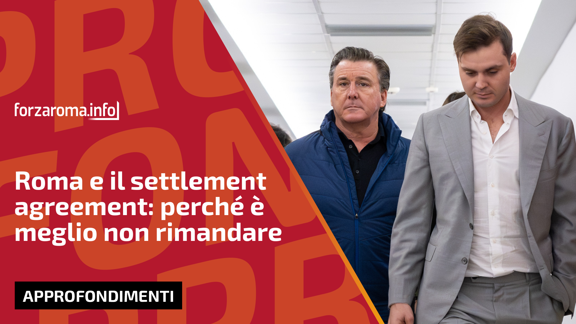 Roma and the settlement agreement: why delay is not an option