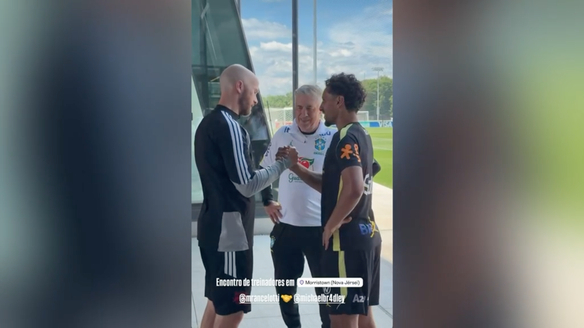 Roma reunion in America: Marquinhos, Bradley and Ancelotti meet at World Cup