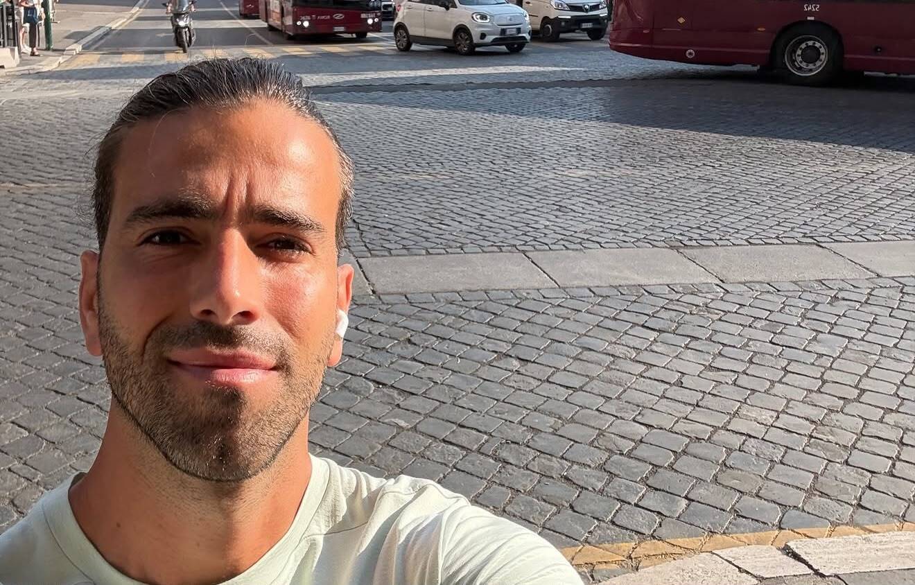 Sergio Oliveira returns to Rome and expresses his love for the city