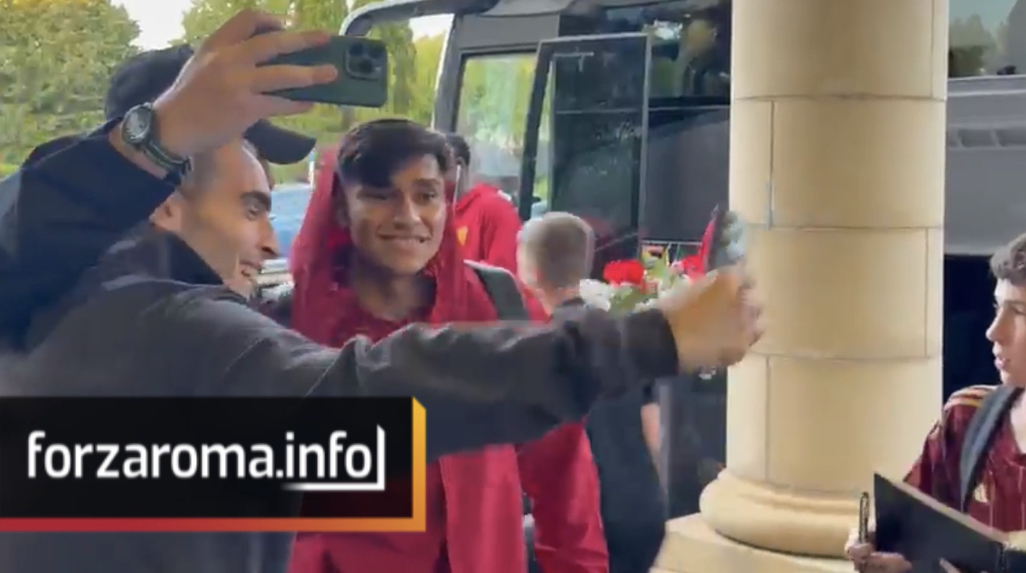 Roma lands in Wales for second pre-season phase as fans welcome new signing
