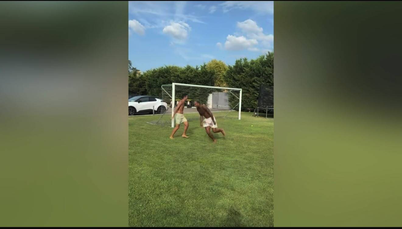 Wesley shows off basketball skills during Greek holiday