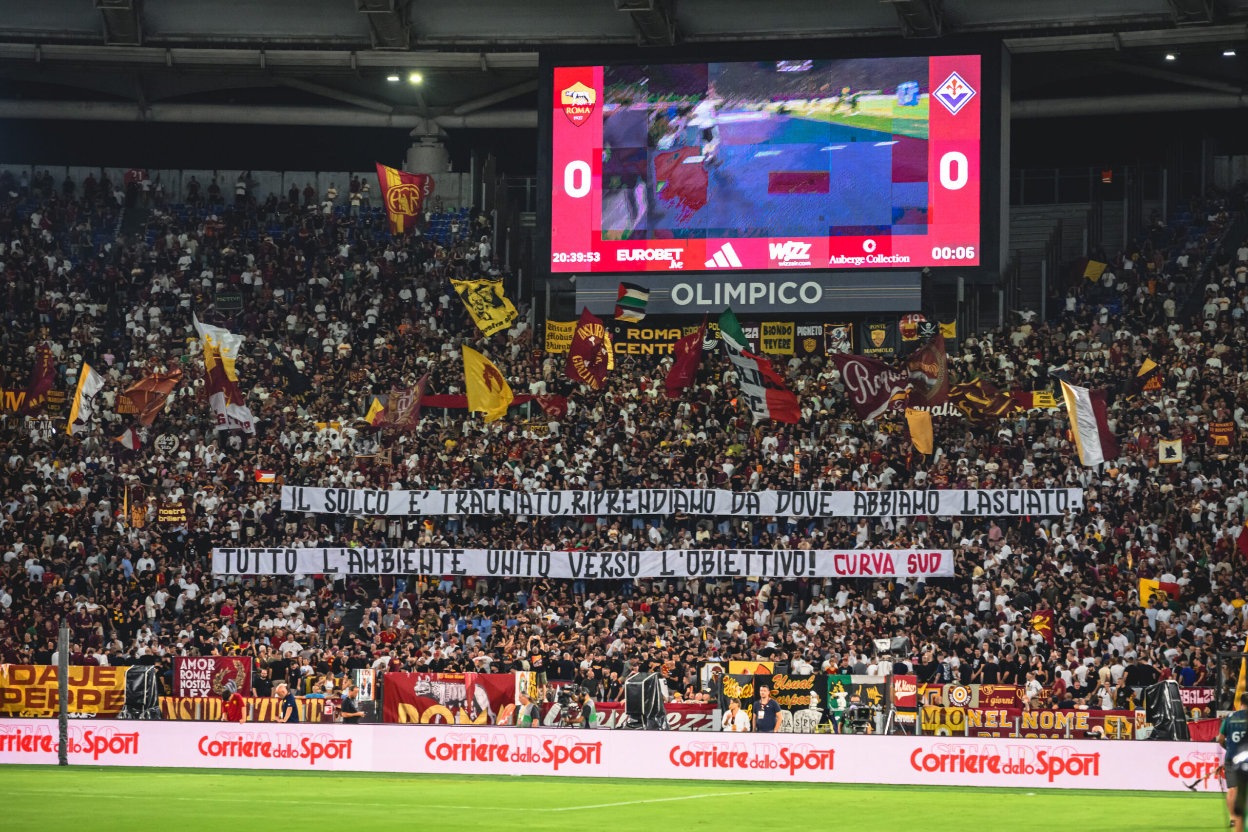 Curva Sud rallies Roma ahead of Fiorentina as Champions League return beckons