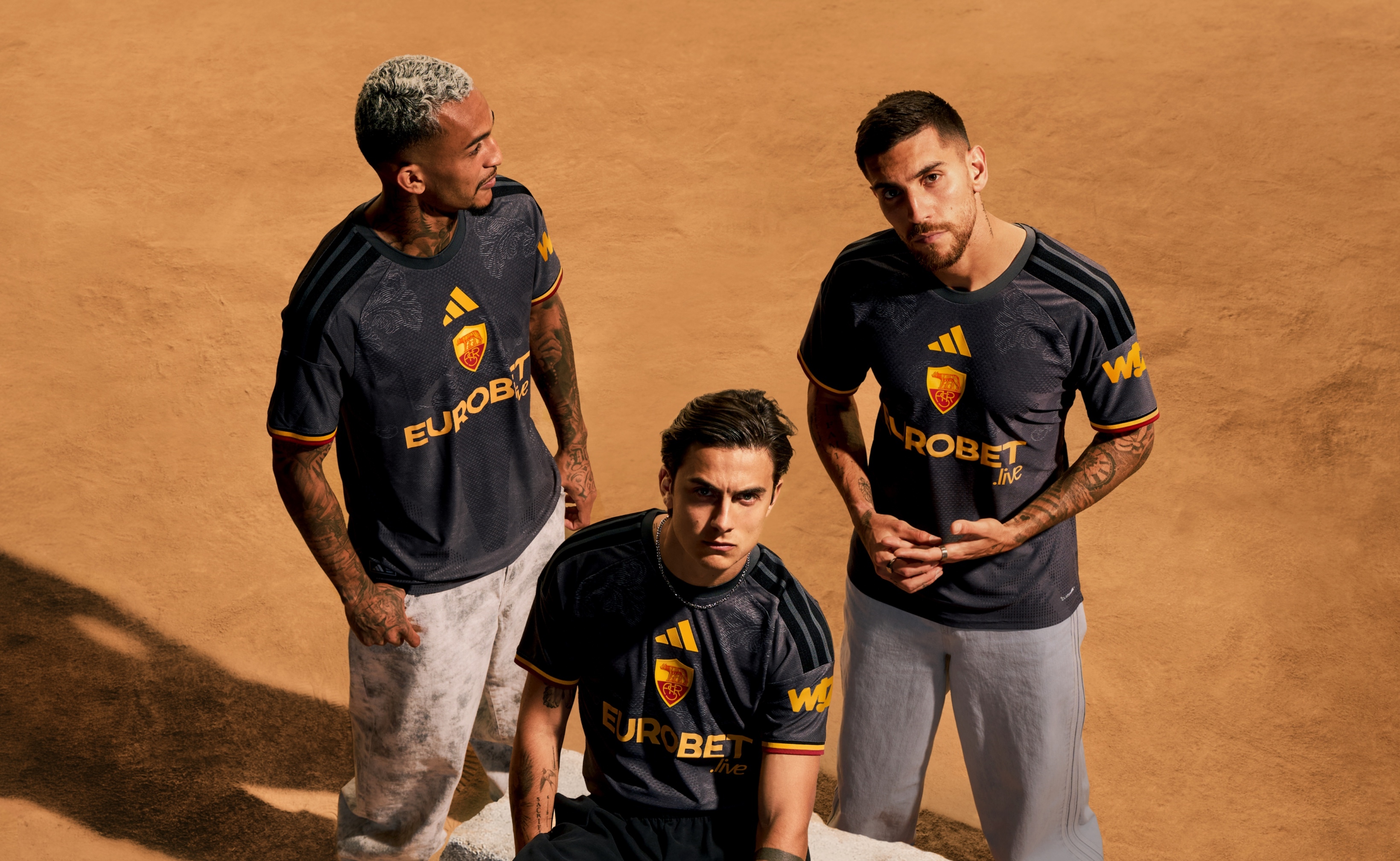 Roma launch third kit in dark silver with 'Fight with Heart' message