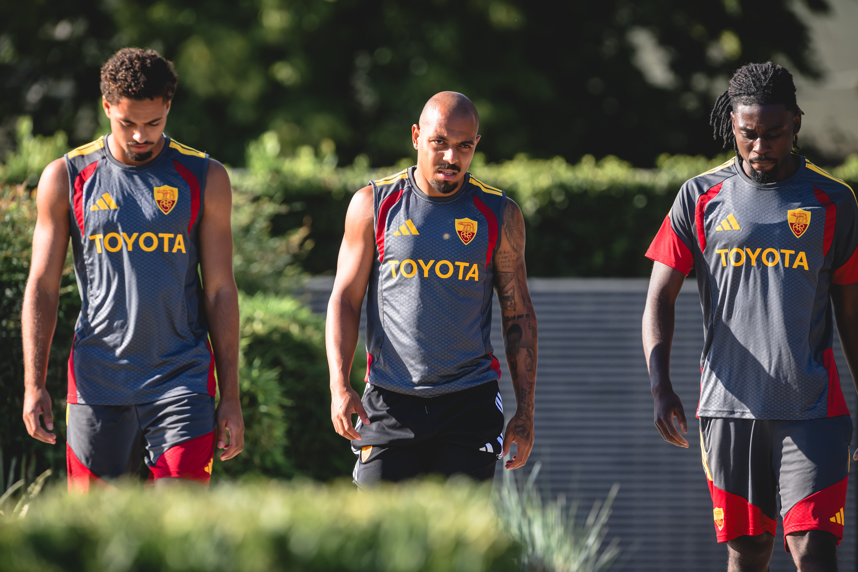 Roma train ahead of Thursday's Champions League trip to Fenerbahce