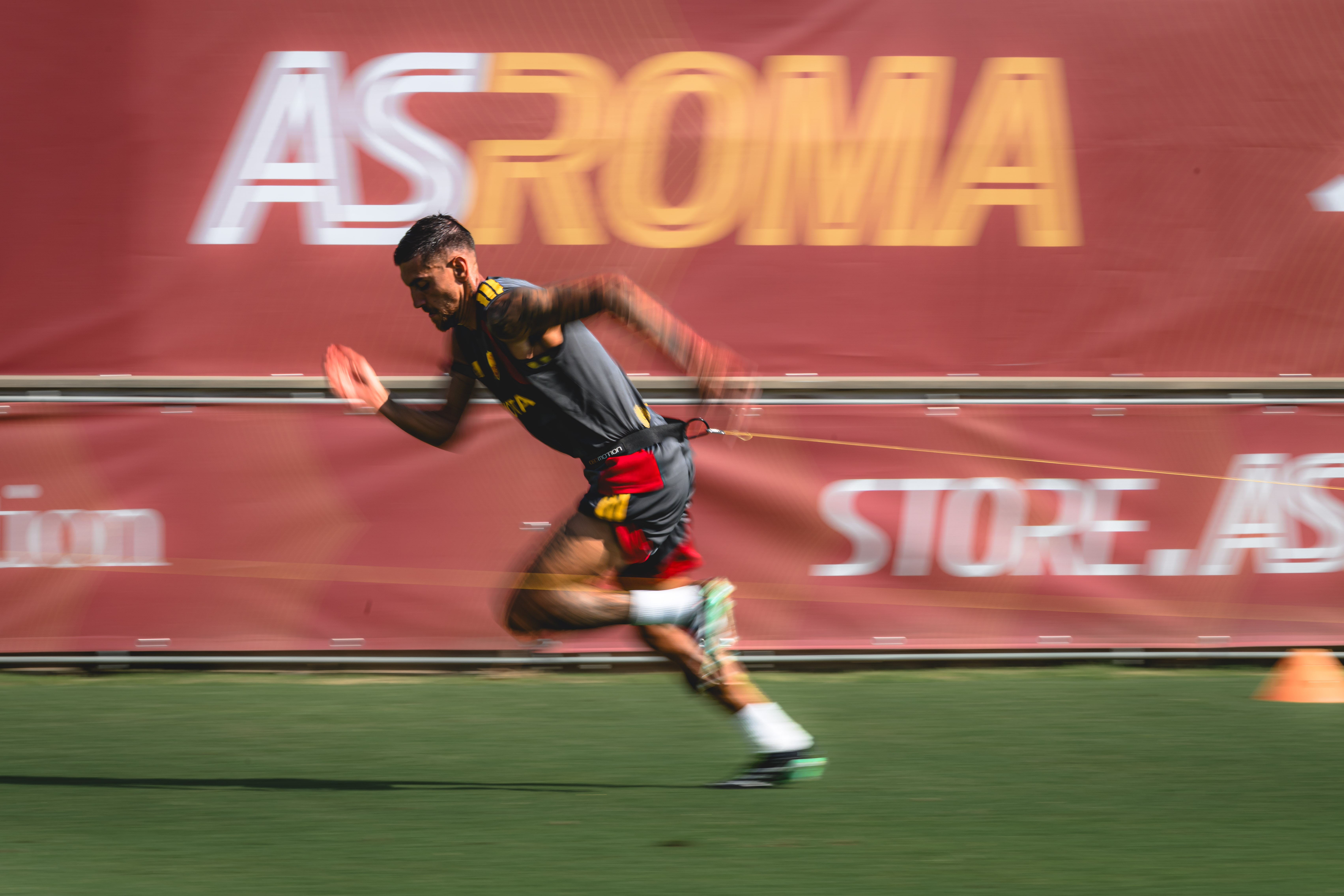 Roma maintain fitness during international break with training at Trigoria