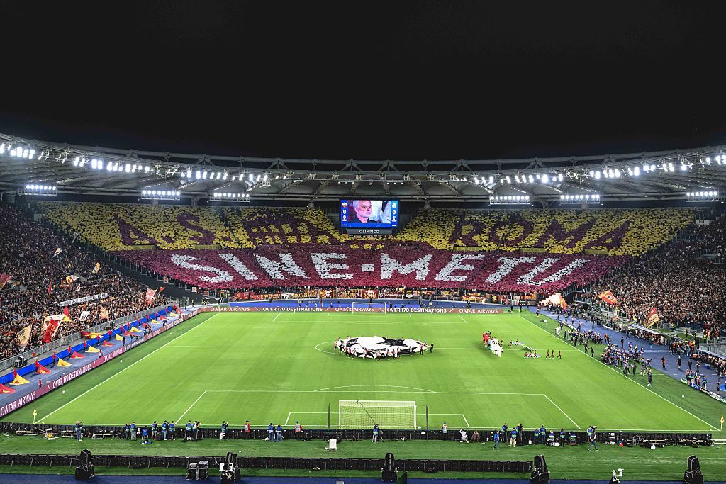 Roma Club Ultras Protest over European Match Ticket Ban for Banner Carriers