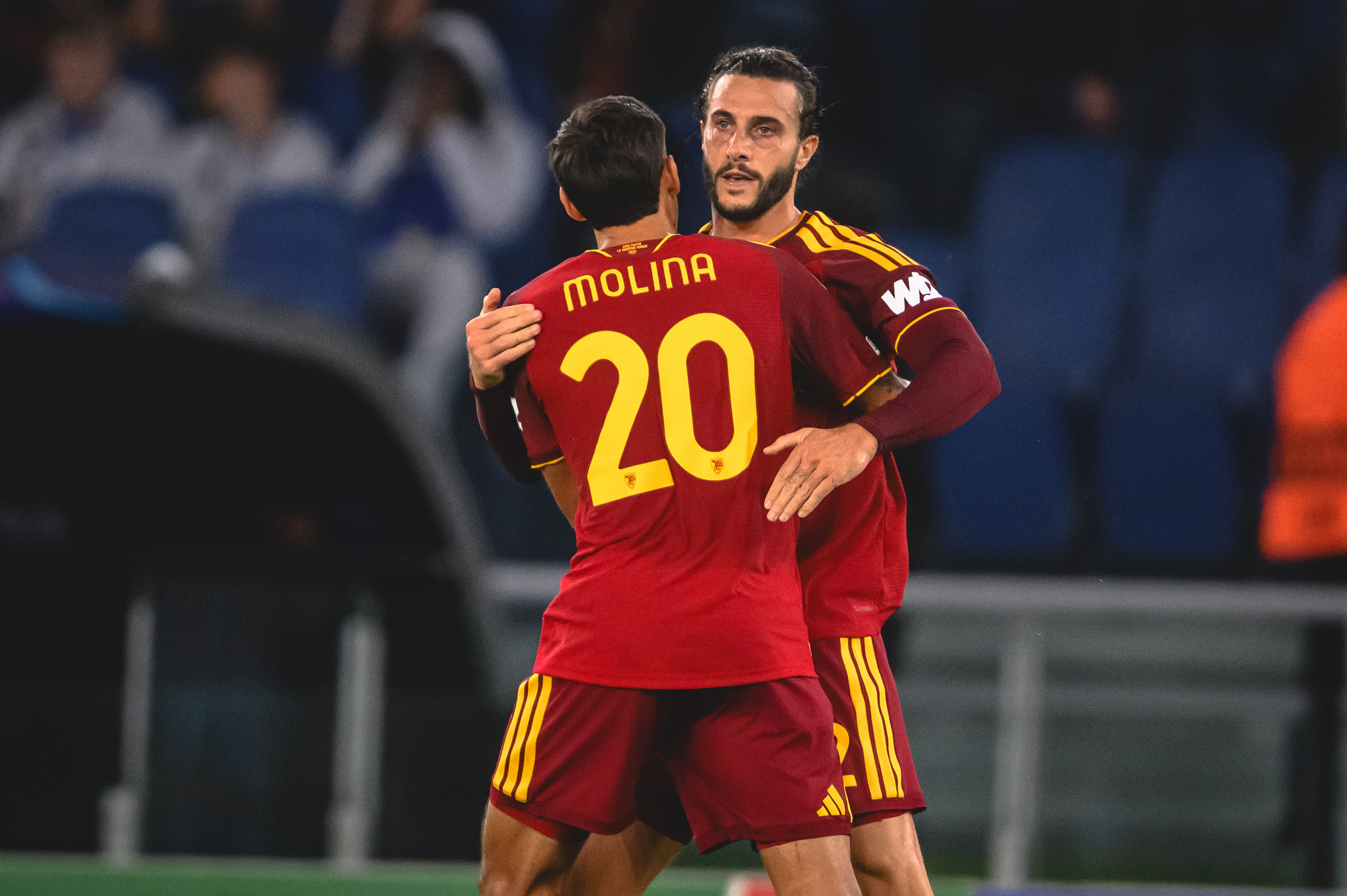 Hermoso and Molina make Roma history as two defenders score in the same Champions League match