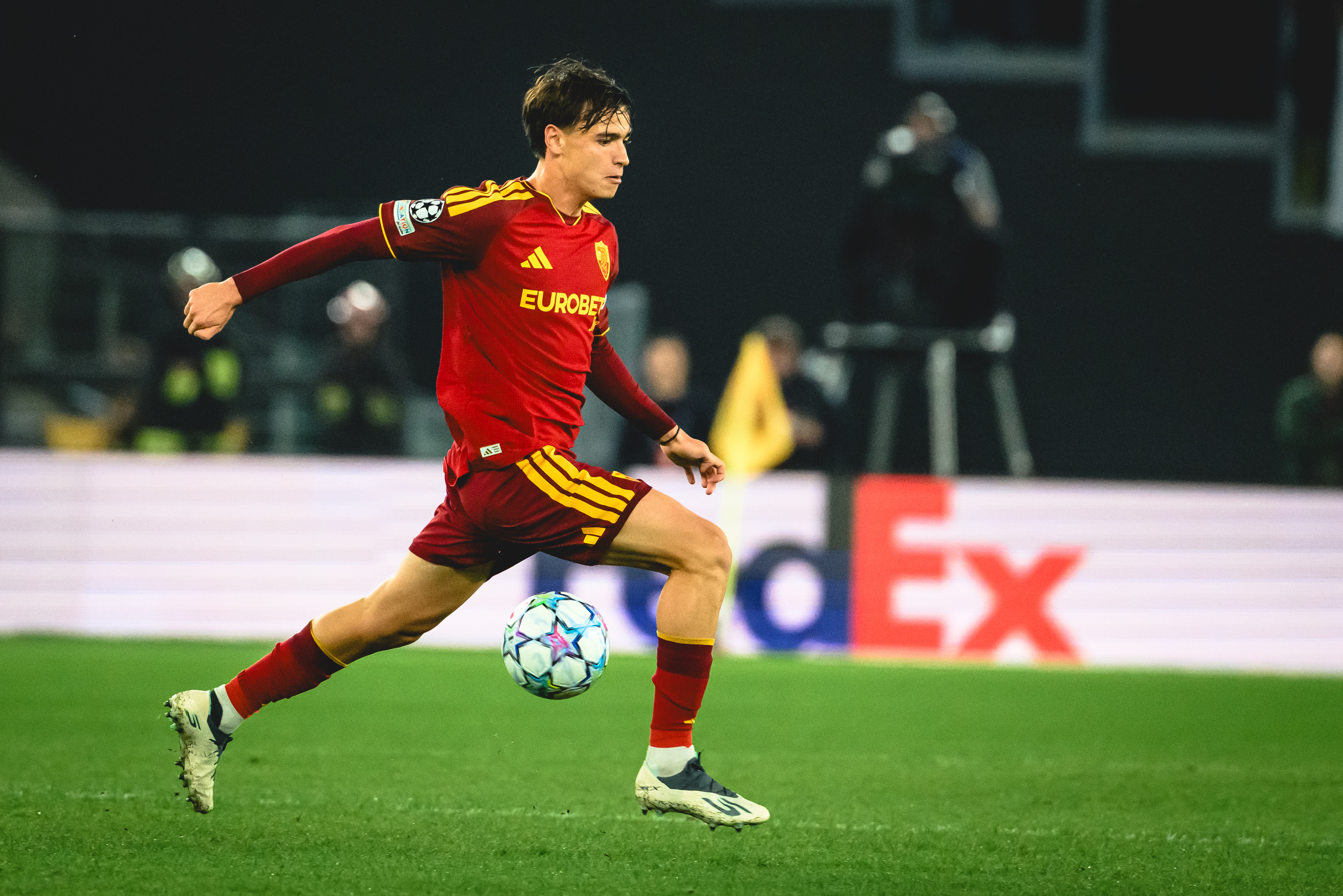 Pisilli scores with the captain's armband on, echoing Totti
