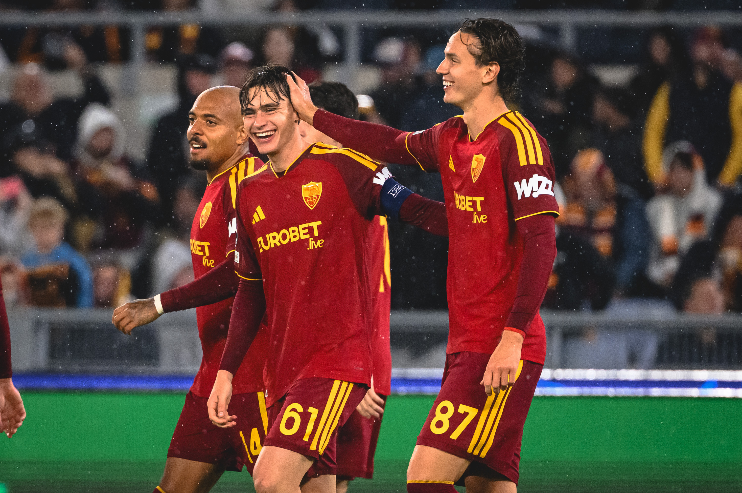 Roma's goals spread across the squad: 11 different scorers in 10 games, with Malen on nine