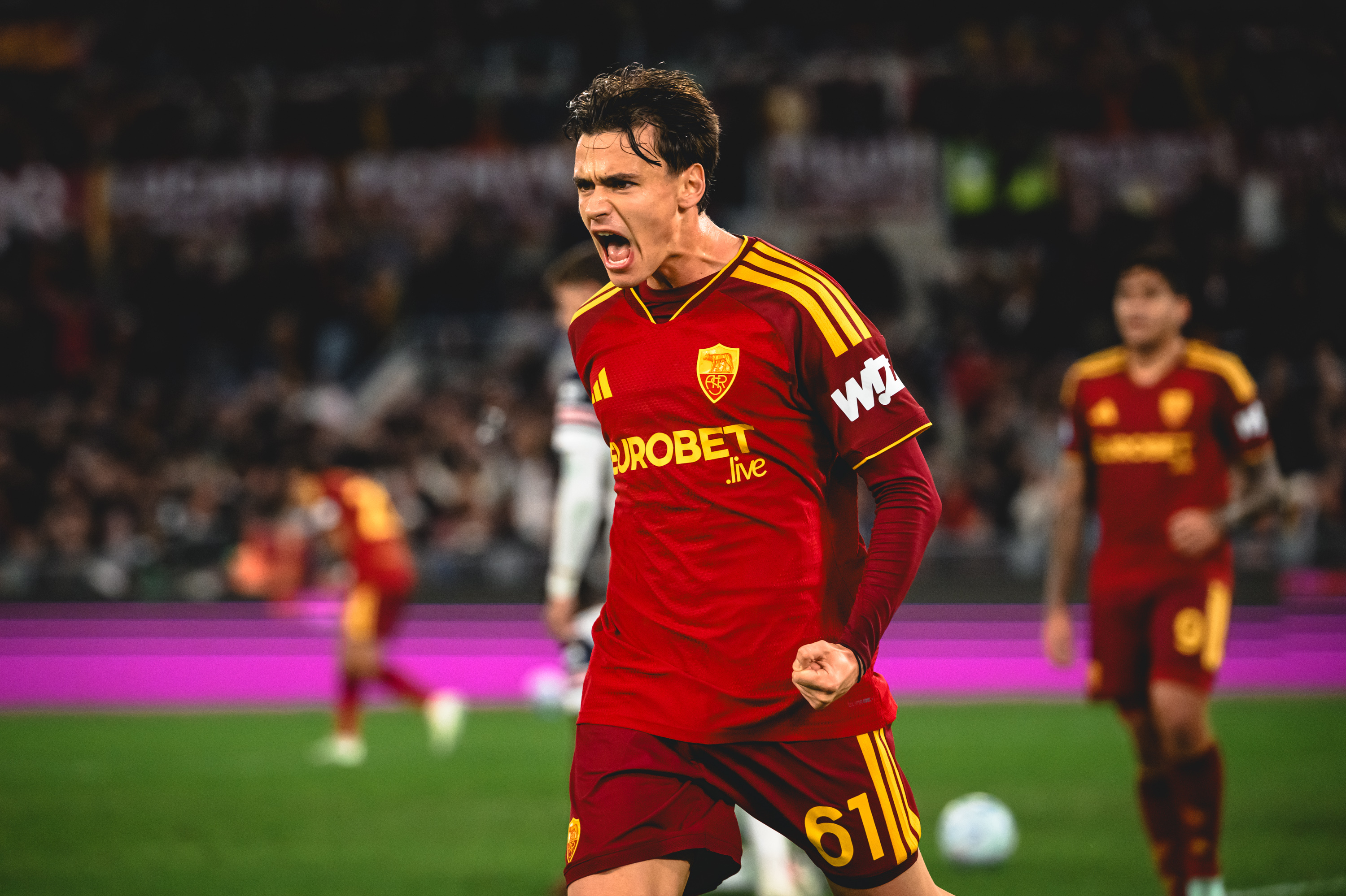 Pisilli becomes Roma's second-highest scorer behind Malen, outpacing De Rossi's early tally