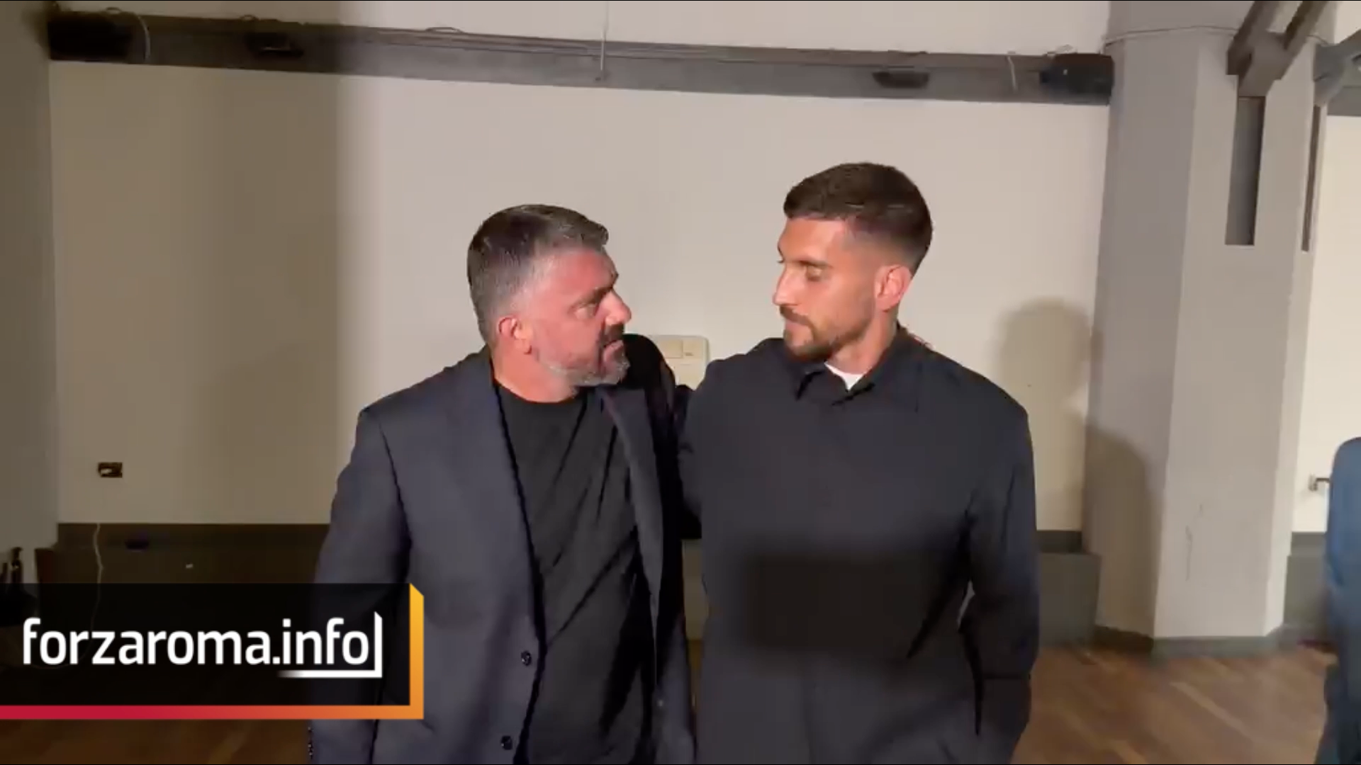 Pellegrini and Gattuso reunite with emotional greeting