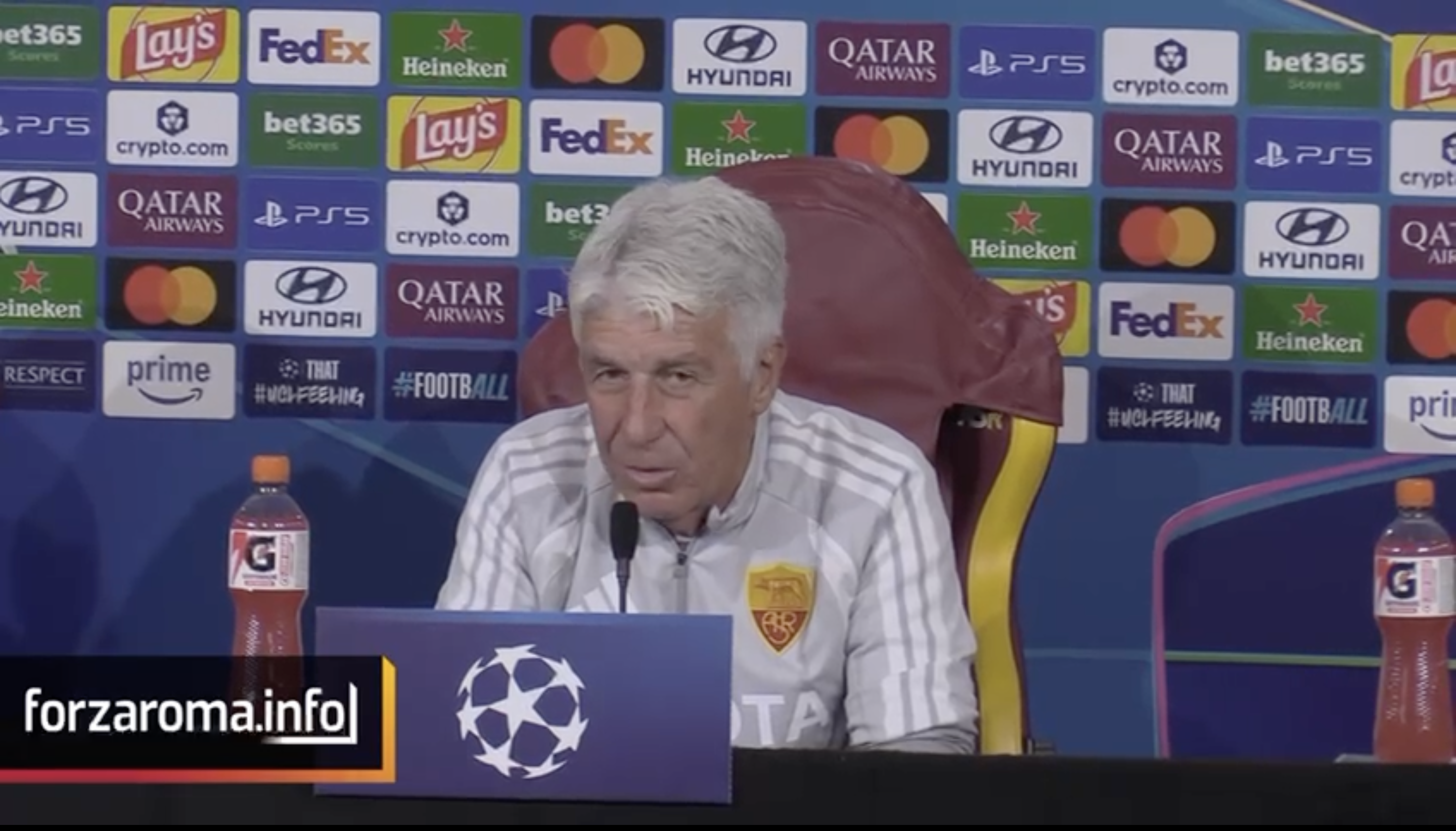 Gasperini says transfer market is not his focus; will not discuss Endrick with Mourinho
