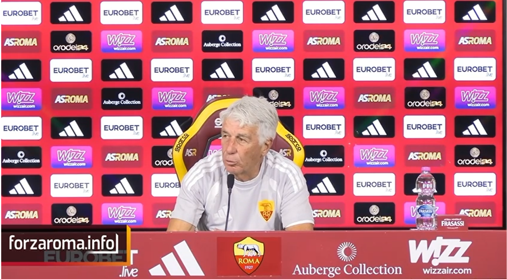 Gasperini: Roma's squad must be expanded; young players will have to deliver against Genoa