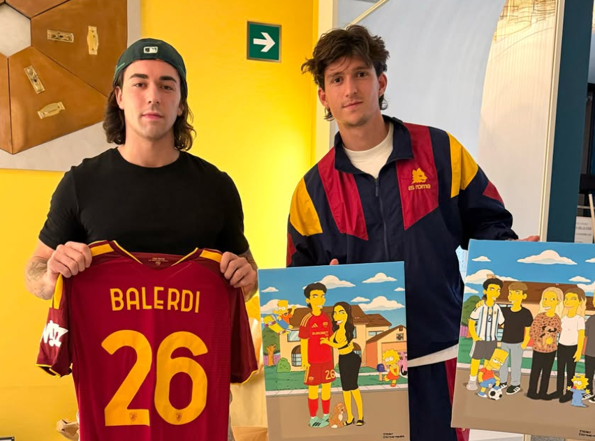 Balerdi receives Simpsons-style portraits after Napoli brace