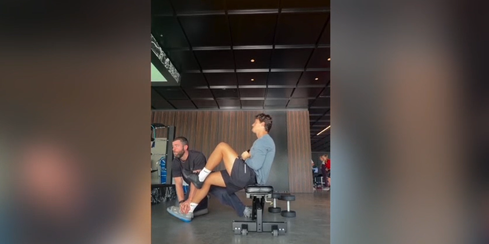 Svilar's recovery continues with a boot brace and gym work