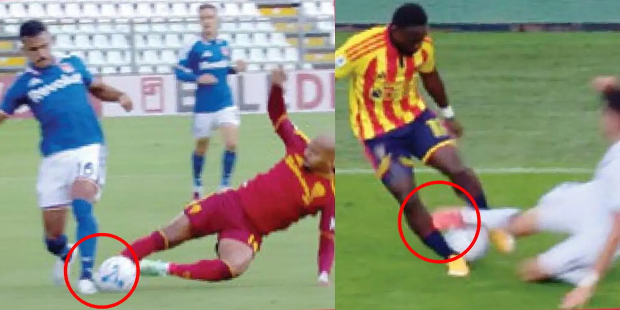 Malen red, El Azzouzi yellow: identical incidents, inconsistent decisions