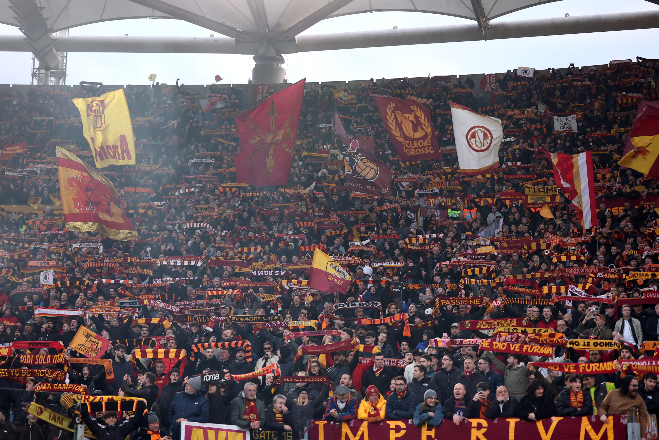 Derby ticket sales authorised in Tevere north sections ahead of Roma–Lazio clash