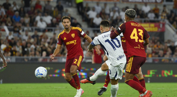 Roma and Inter draw 2-2 at Olimpico; Lautaro's brace cancels Koné's double