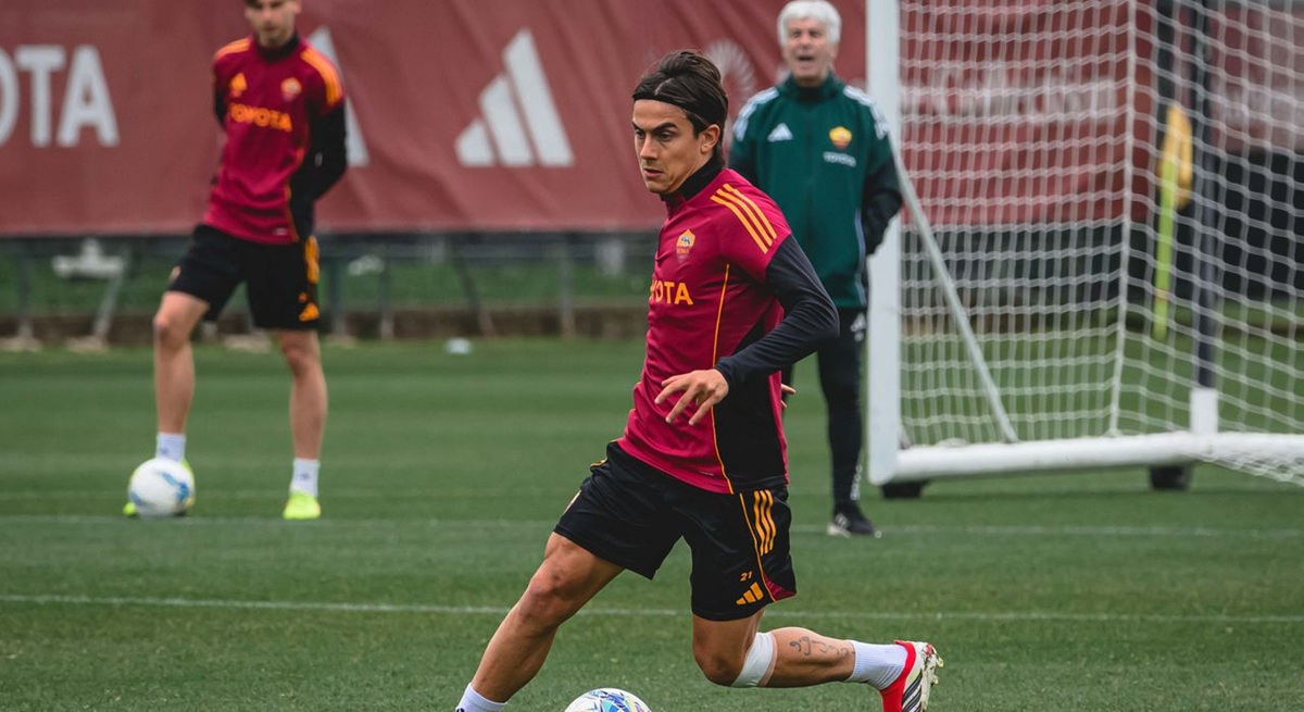 Dybala improves and trains partly with the group, set to be called up for Roma-Cagliari