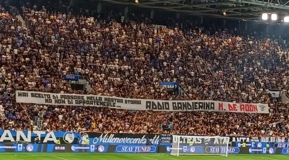Atalanta fans deliver fresh barb at De Roon with banner criticism