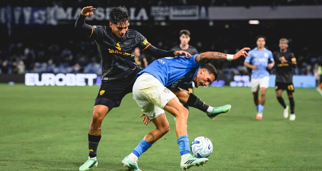 Balerdi scores twice as Roma come from behind to draw 3-3 at Napoli