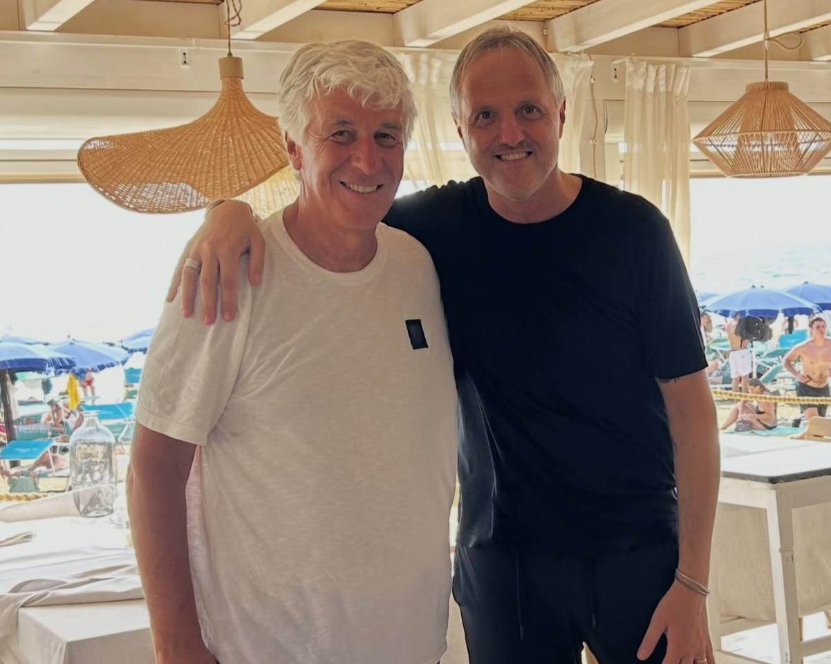 Gasperini enjoys seaside break with Roma staff at Santa Severa