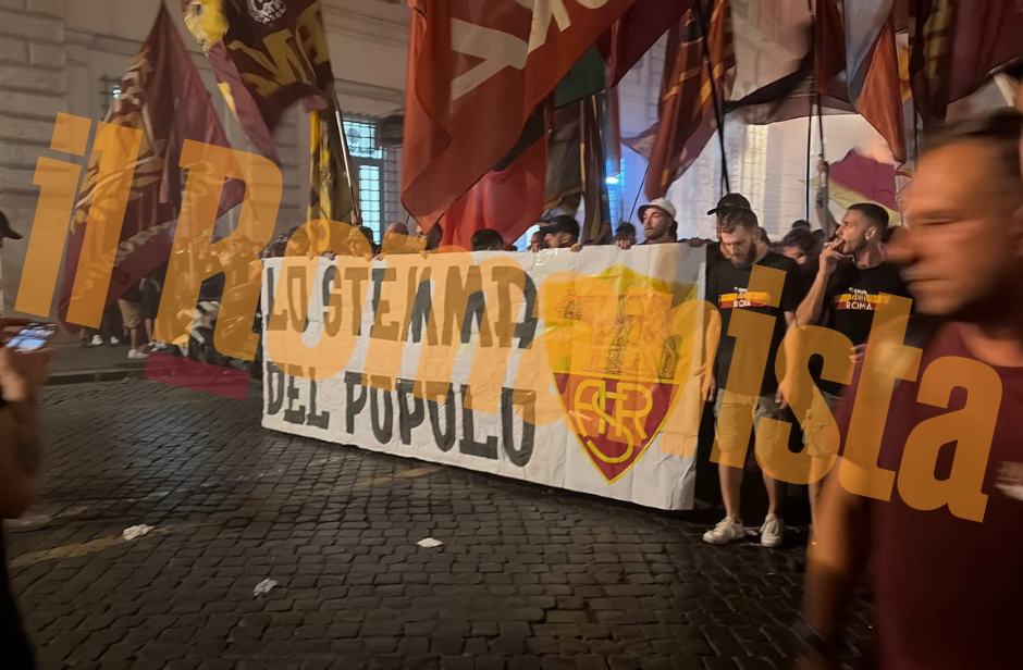 Roma fans parade through city to celebrate 99th birthday with show of passion