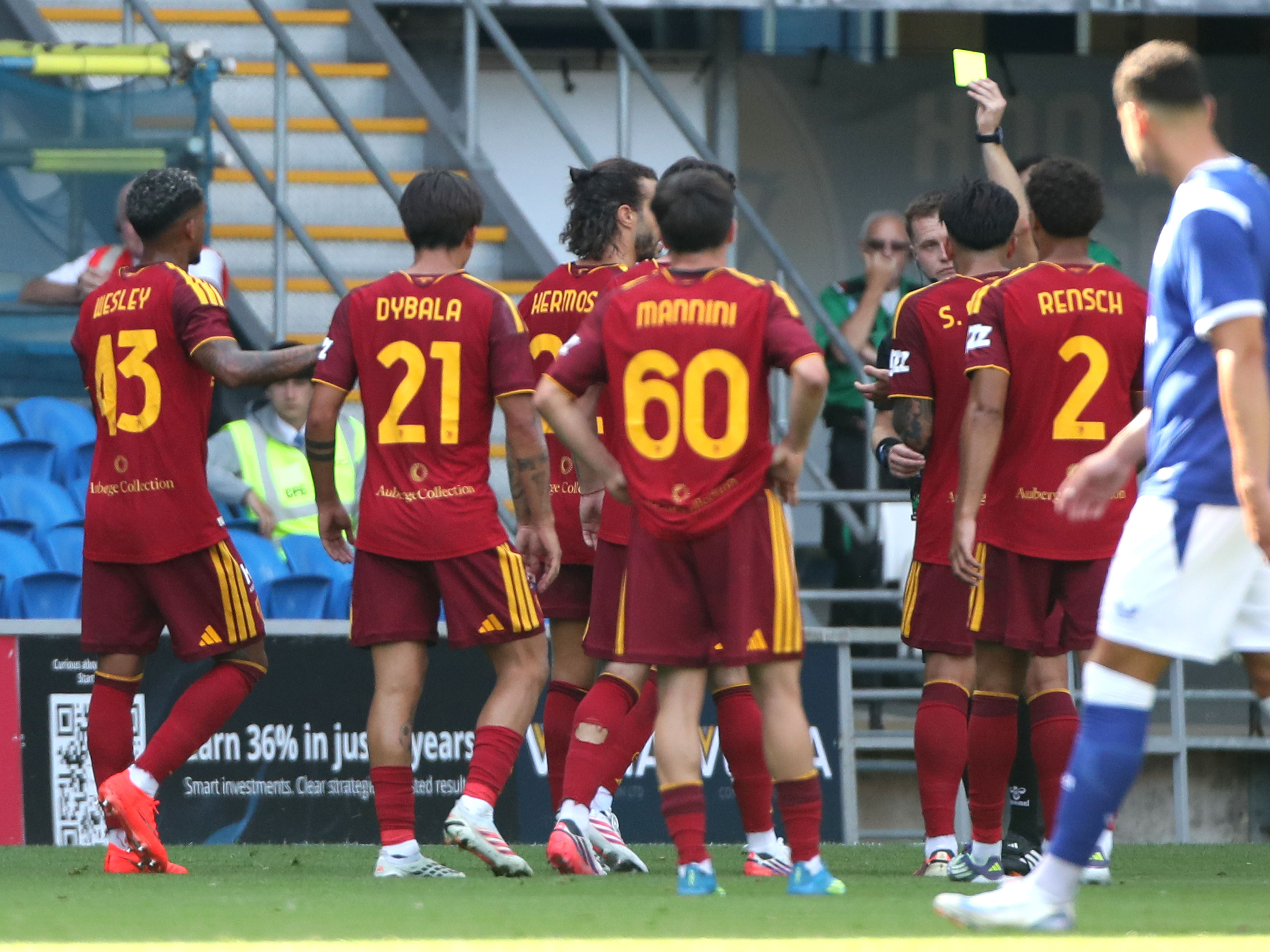 Roma beaten 1–4 by Cardiff City in Wales