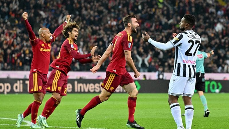 Roma thrash Udinese 5-2 as a first-half blitz settles it
