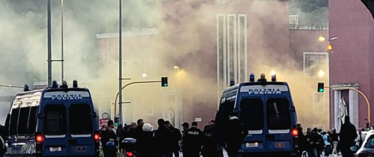 Two Slovan Bratislava ultras arrested after clashes at the Stadio Olimpico