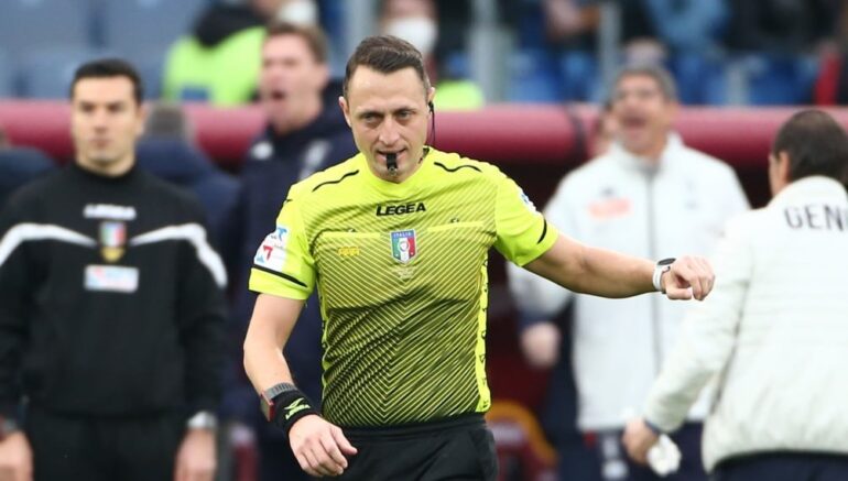 Abisso to referee Roma–Genoa: favourable record for the Giallorossi