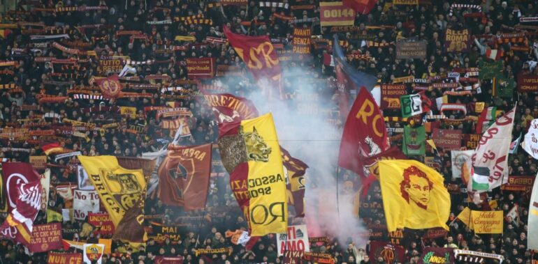 Roma fans present at Parma despite travel ban restrictions