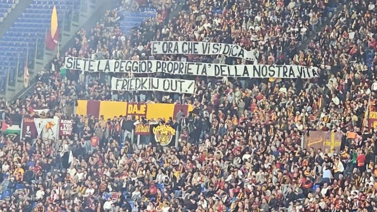 Curva Nord criticizes Friedkin ownership during Fiorentina match