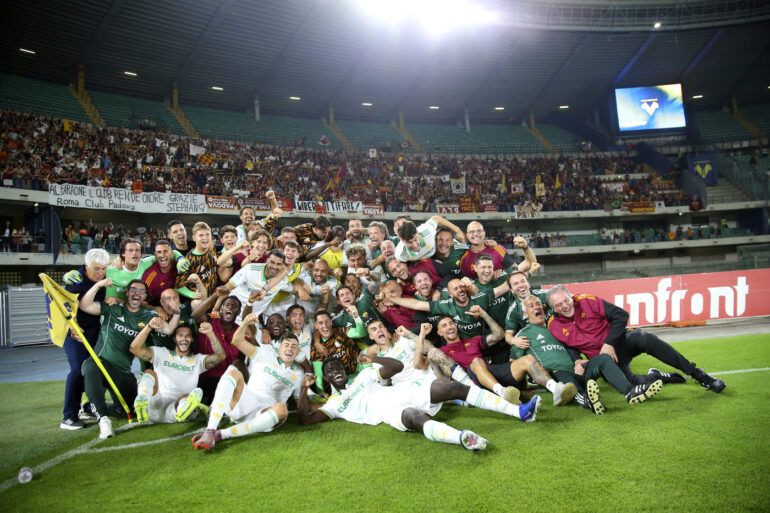 Roma seal Champions League qualification with 2-0 victory at Verona; Dybala shines