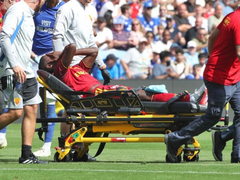 Alarm at Roma as Bah suffers knee injury in Cardiff friendly