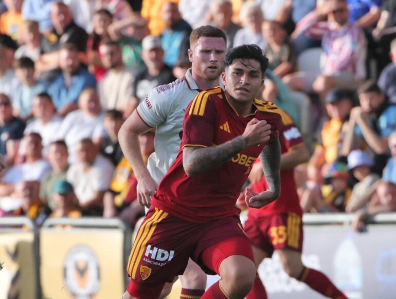 Castro and Koulierakis Score on Debuts as Roma Thrash Newport 4-1