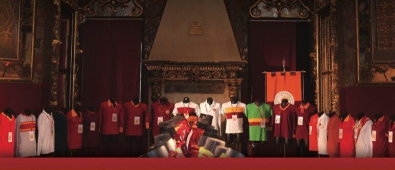 Roma shirt history on display at Villa Altieri exhibition