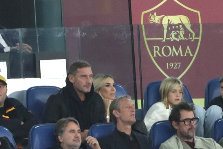 Totti meets Friedkin and Galantic at the Olimpico amid Roma's Champions League defeat