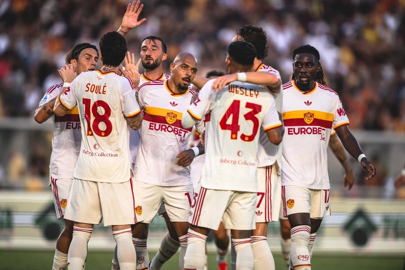 Roma crush Lecce 4-0 with commanding display: Malen double, SoulĂŠ and Mora's maiden Serie A goal